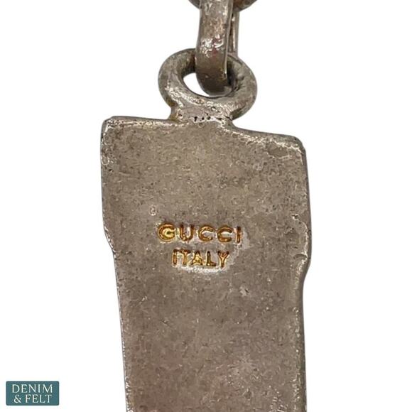 Gucci Vintage Boot Keychain Silver Brass Equestrian Style Made in Italy - Picture 3 of 15